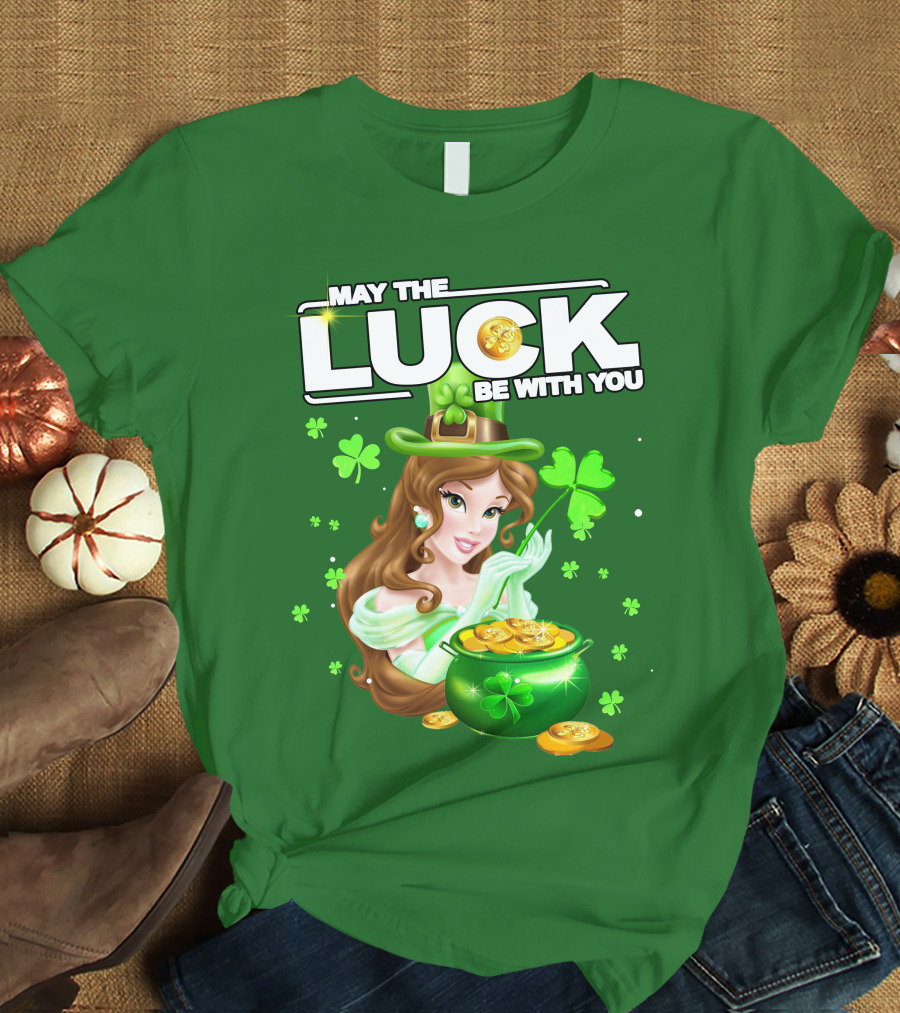 May The Luck Be With You St Patrick's Day Belle T-Shirt