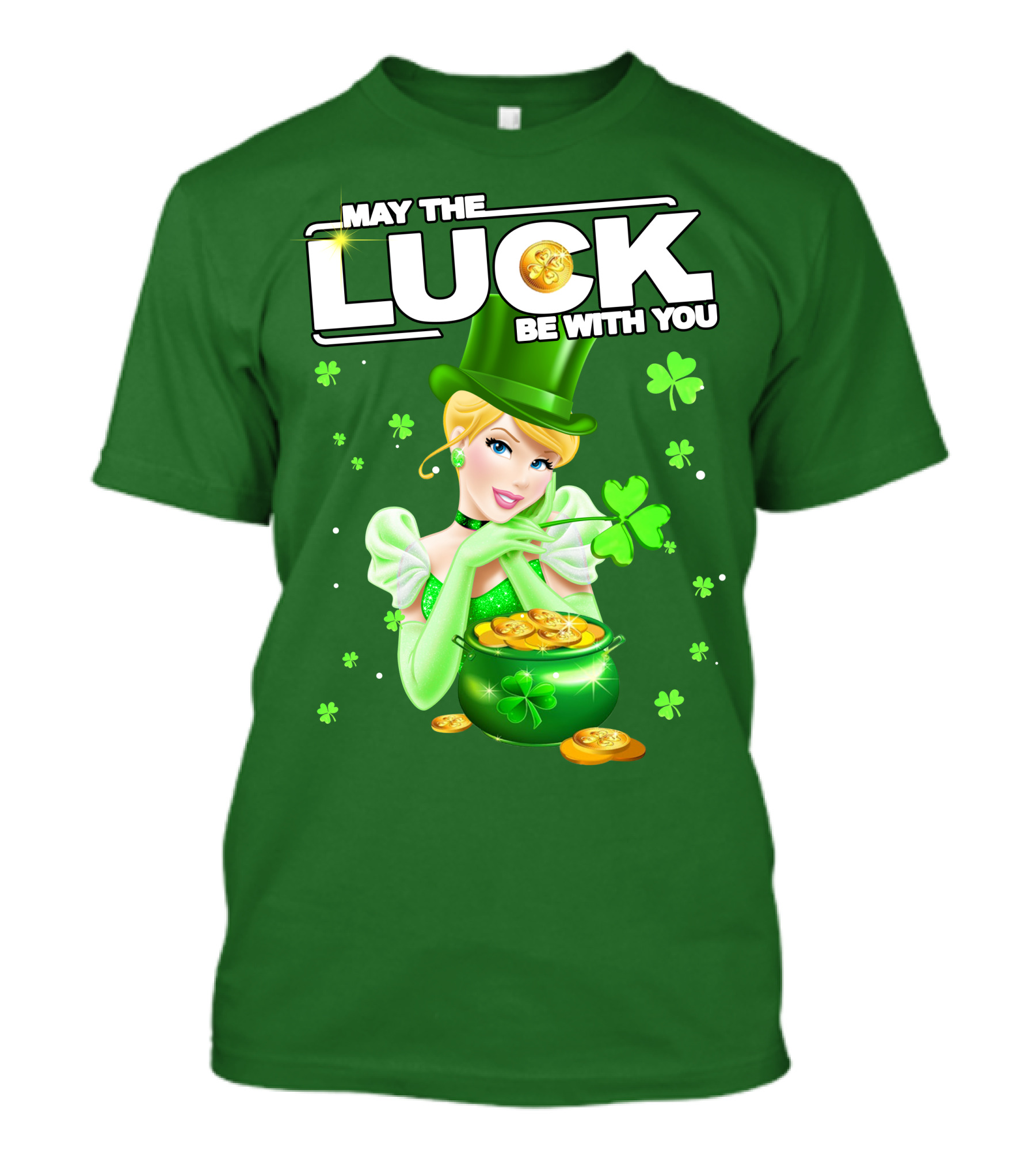 Cinderella May The Luck Be With You St. Patrick's Day T-Shirt