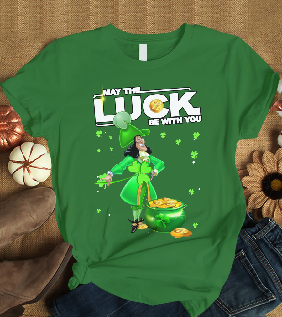 May The Luck Be With You St Patrick's Day Hook T-Shirt