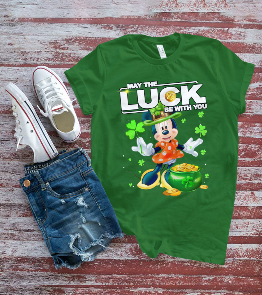 Minnie May The Luck Be With You St Patrick's Day T-Shirt