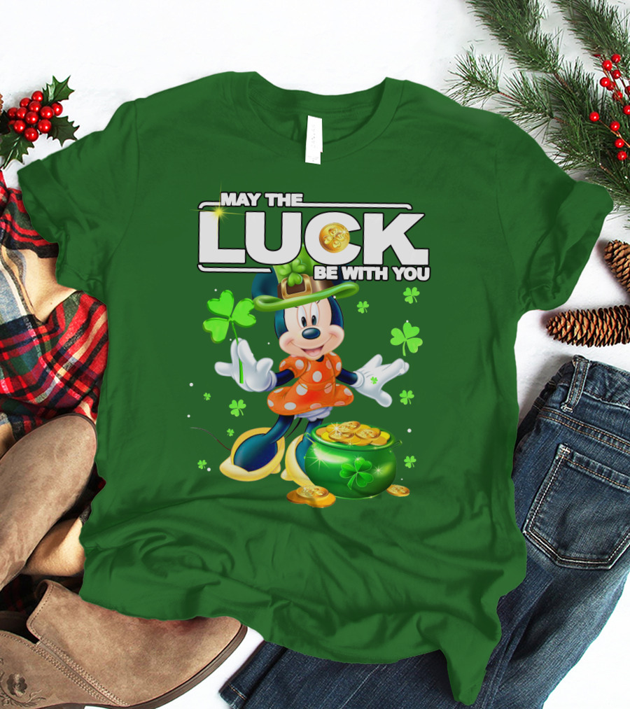 Minnie May The Luck Be With You St Patrick's Day T-Shirt