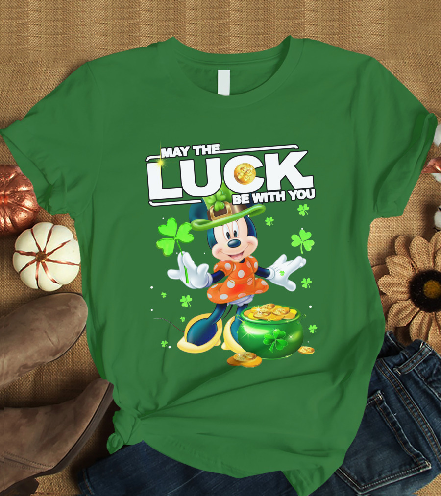Minnie May The Luck Be With You St Patrick's Day T-Shirt