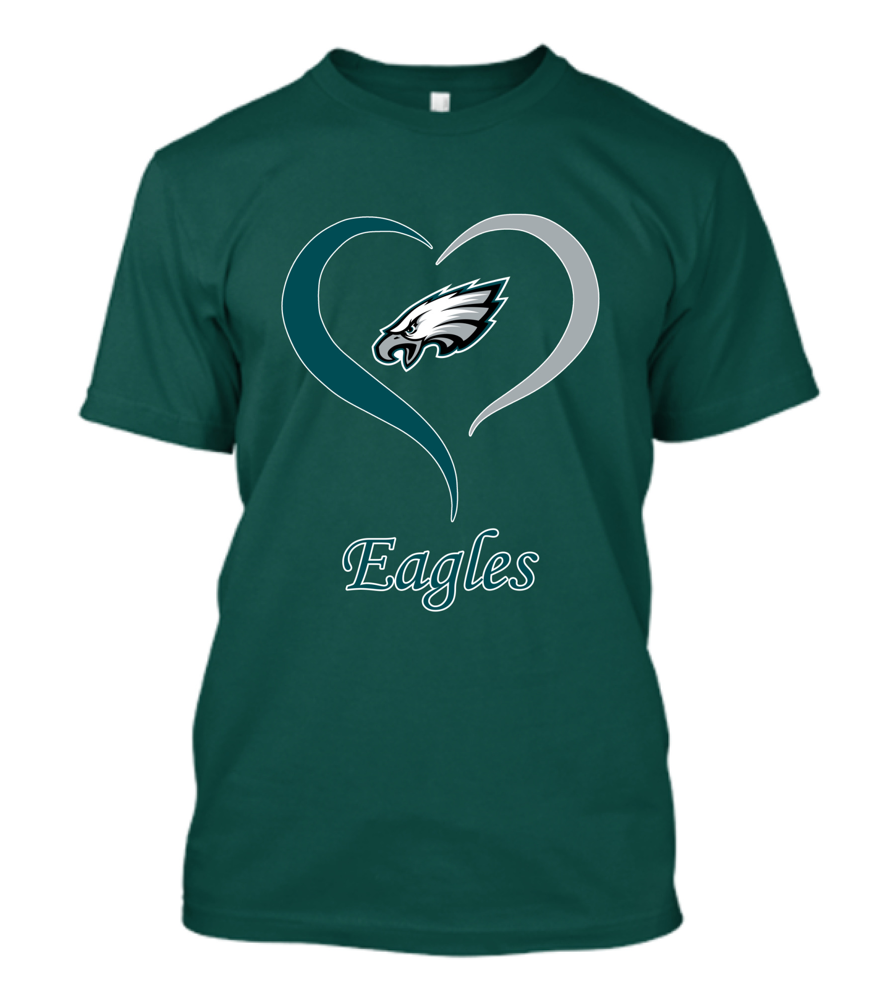 Eagles Heart Emblem With Philadelphia Iconic T-Shirt