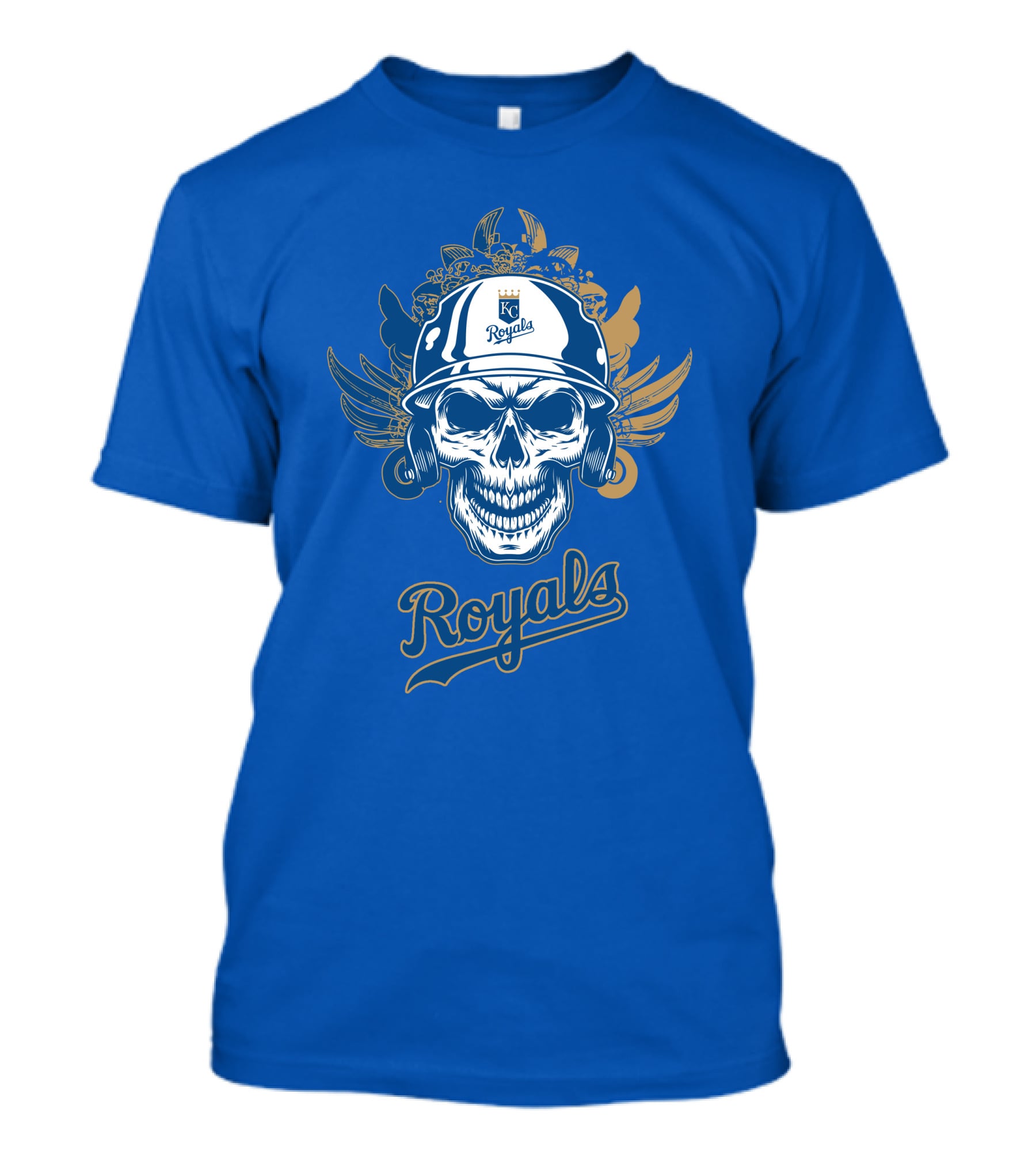 Kansas City Royals Skull Helmet T-Shirt