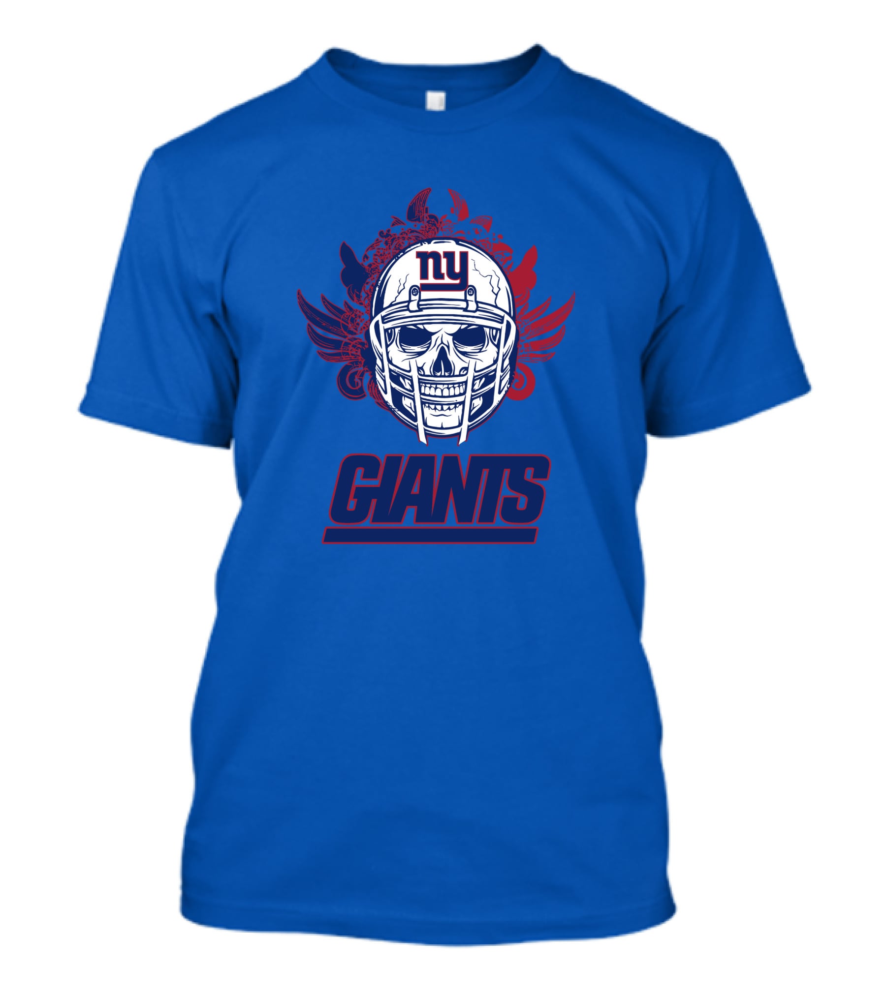 New York Giants Skull Helmet T-Shirt