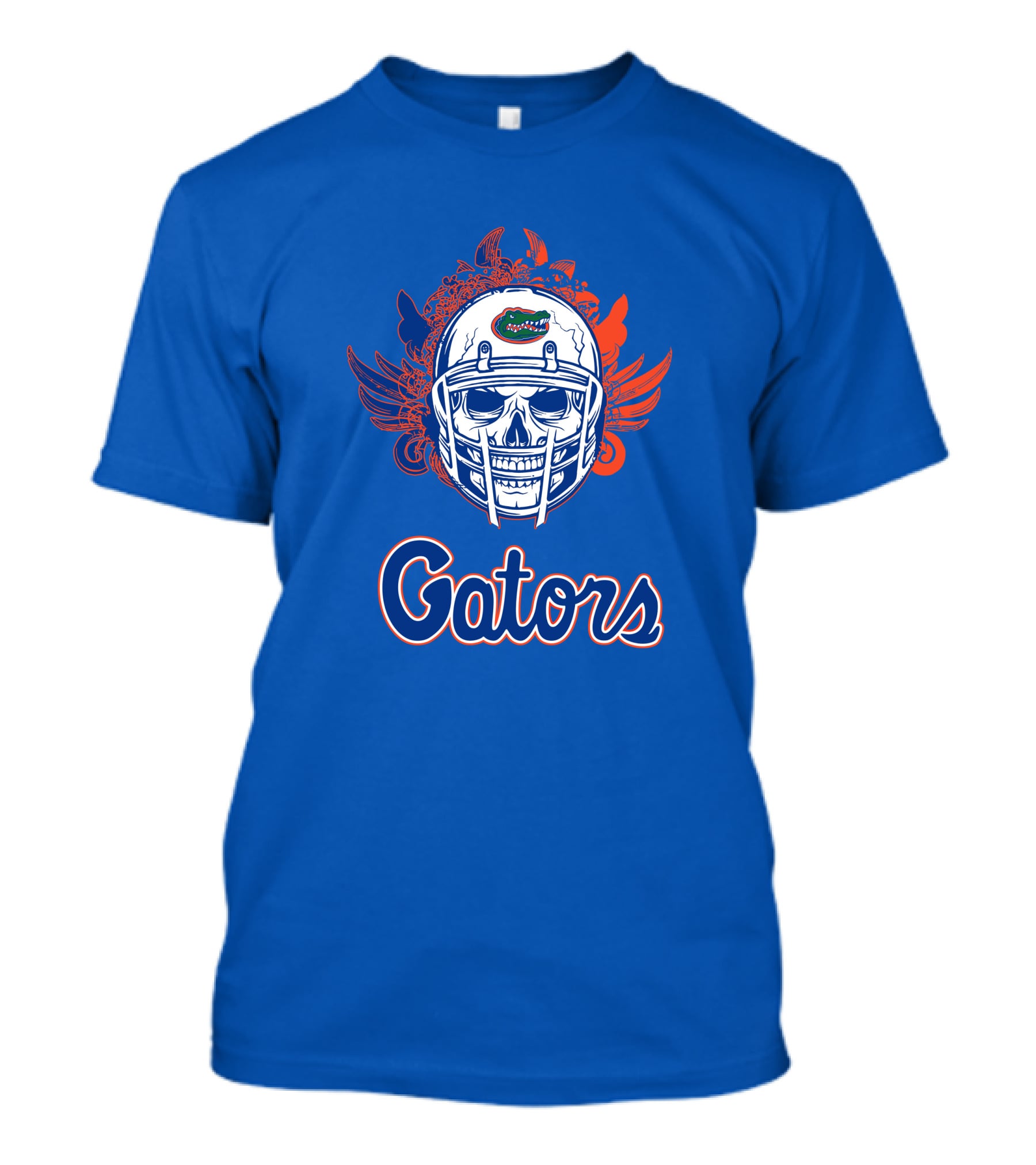 Gators Football Skull With Wings T-Shirt