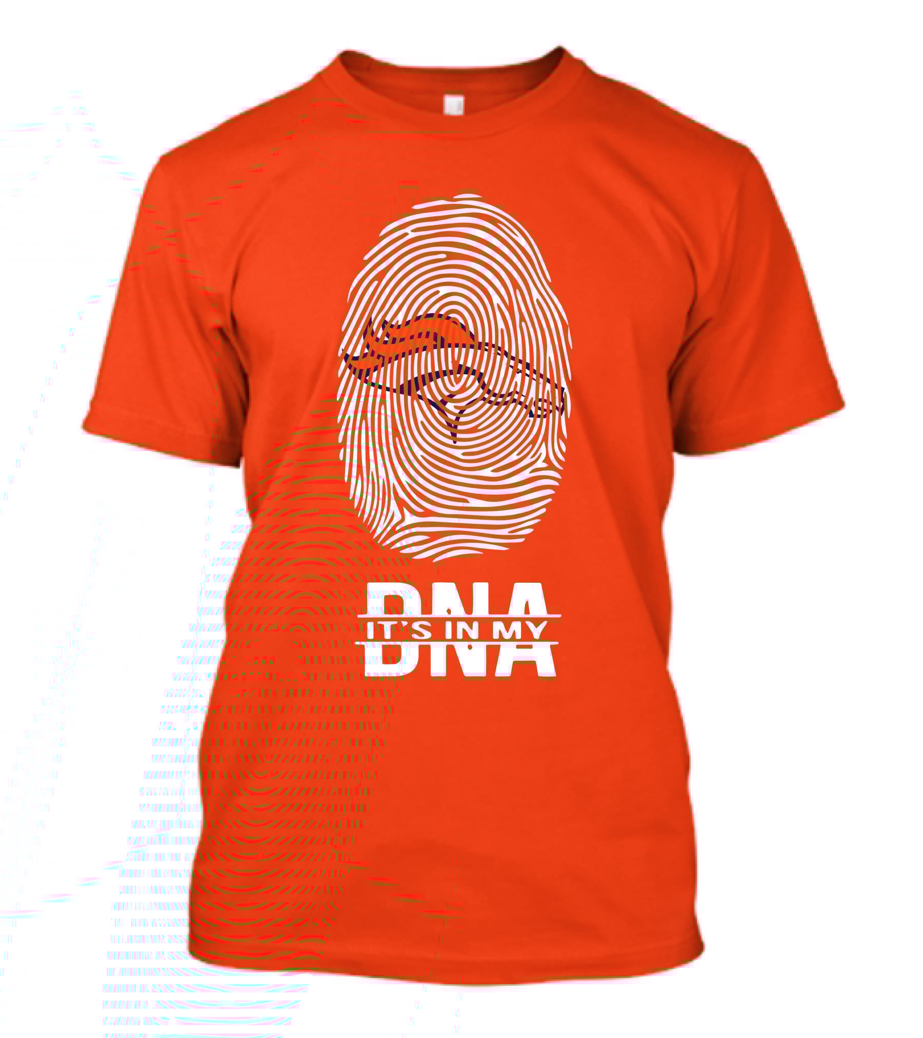 Denver Broncos DNA Fingerprint Emblem It's In My DNA T-Shirt