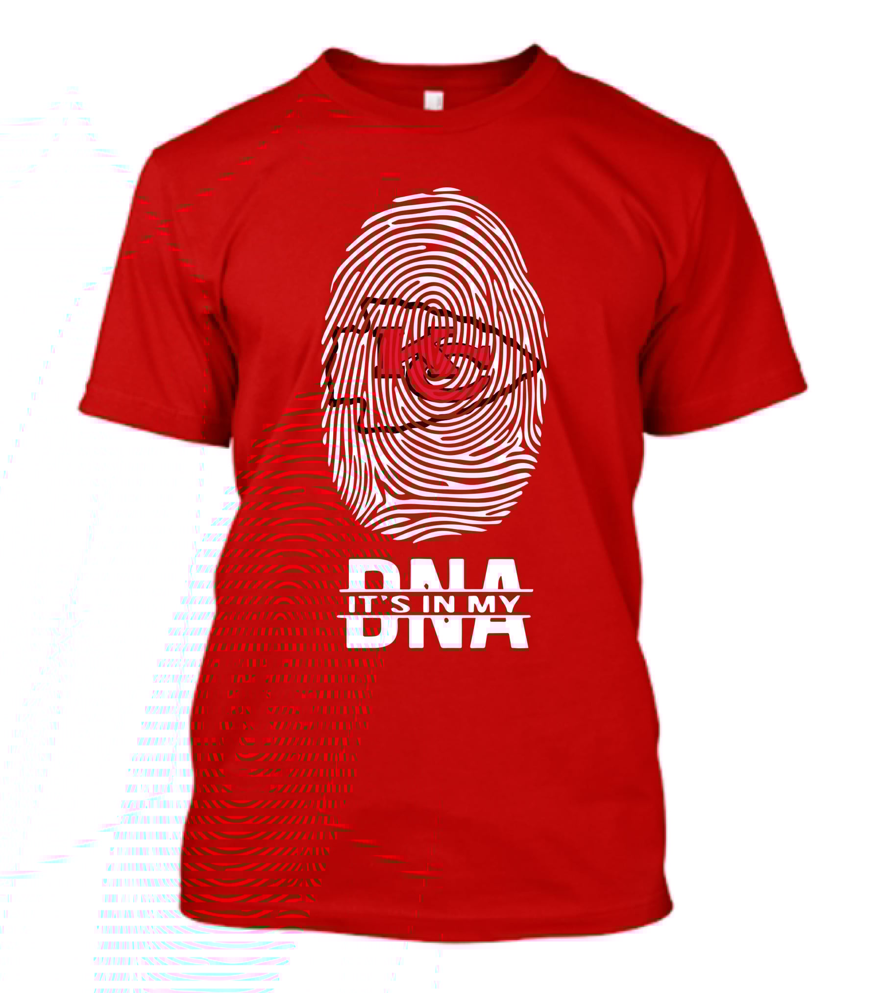 Kansas City Chiefs KC Fingerprint It's In My DNA T-Shirt