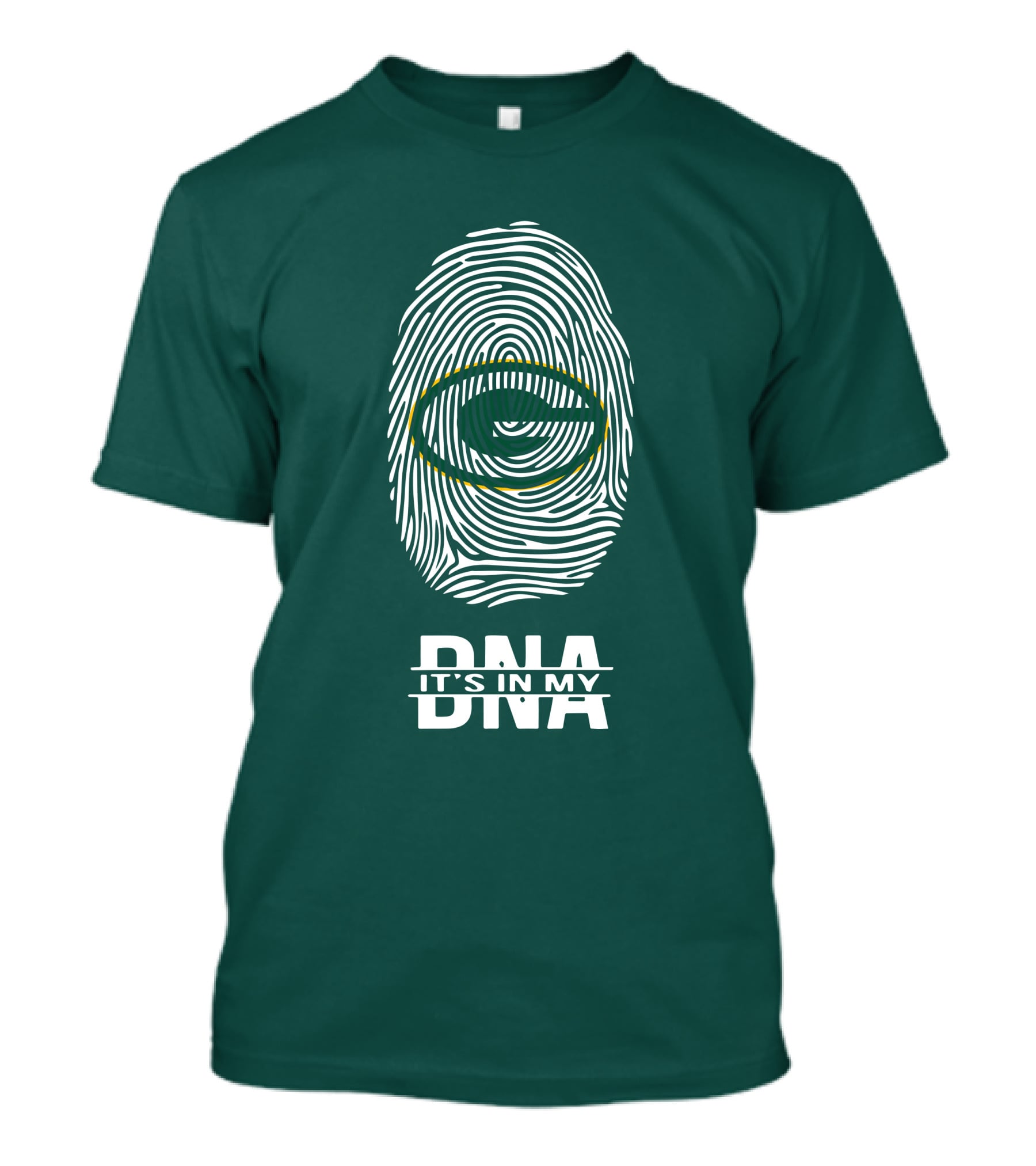 Green Bay Packers DNA It's In My DNA Fingerprint T-Shirt