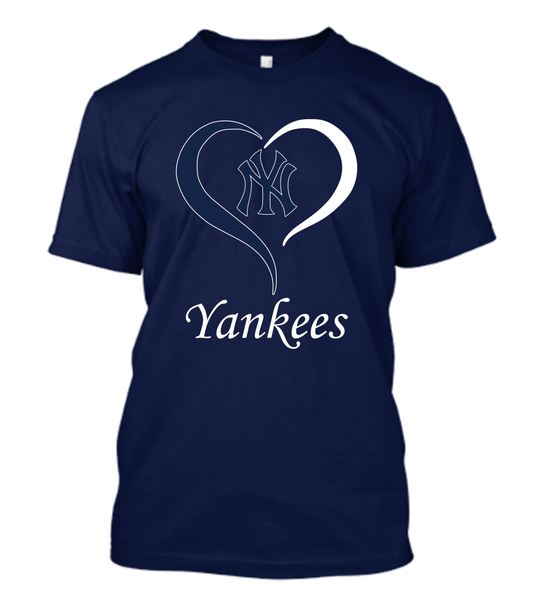 Yankees Heart Logo With NY Yankees Emblem T-Shirt