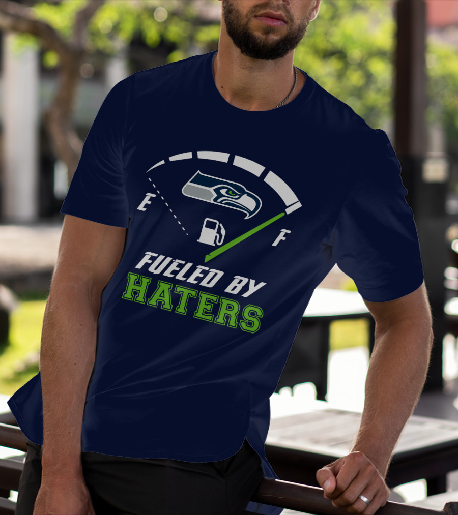 Seattle Seahawks Fueled By Haters Football Energy Gauge T-Shirt
