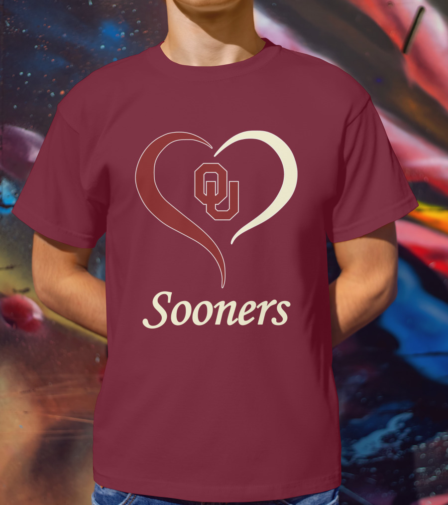 Sooners OU Heart T-Shirt