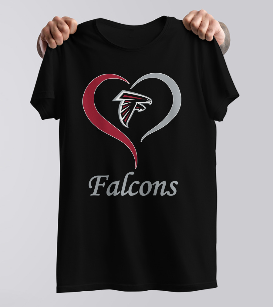 Atlanta Falcons Heart T-Shirt