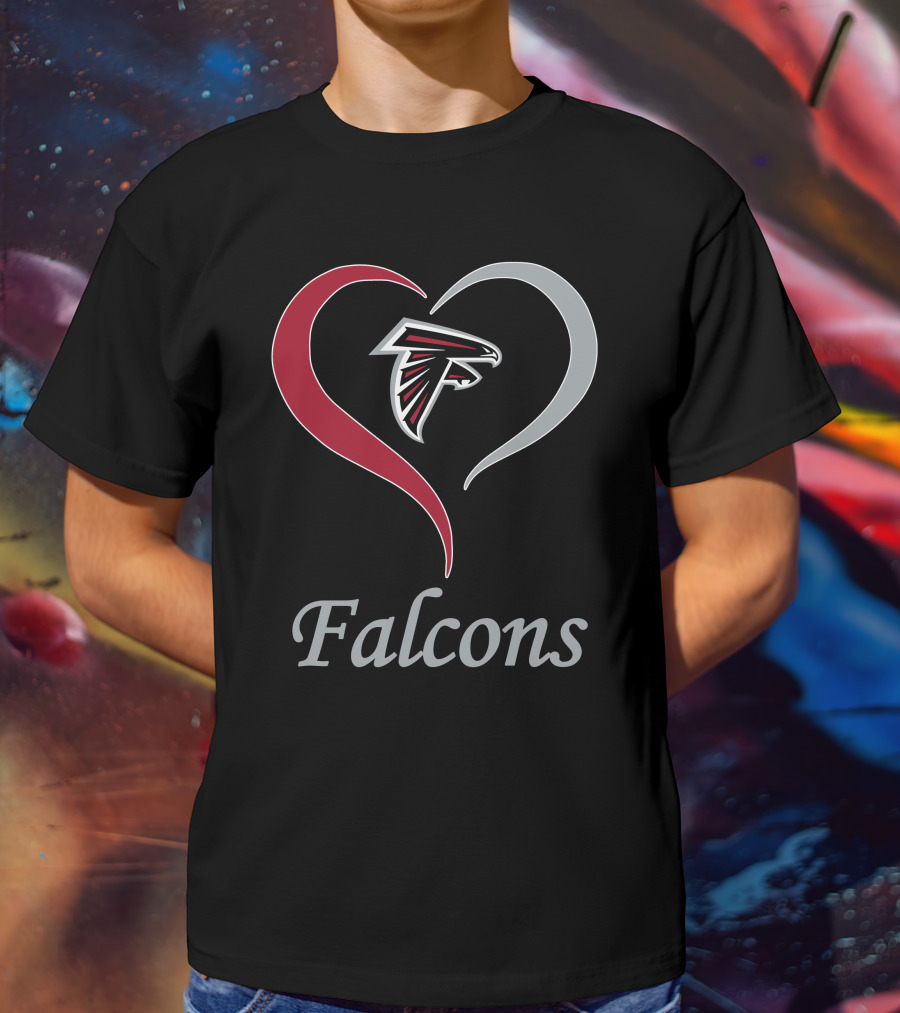 Atlanta Falcons Heart T-Shirt