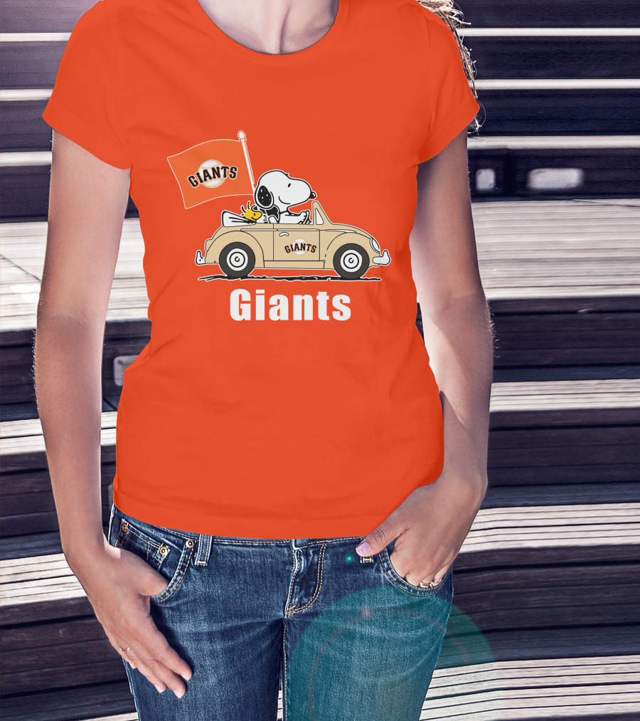 Giants Snoopy Car Adventure T-Shirt