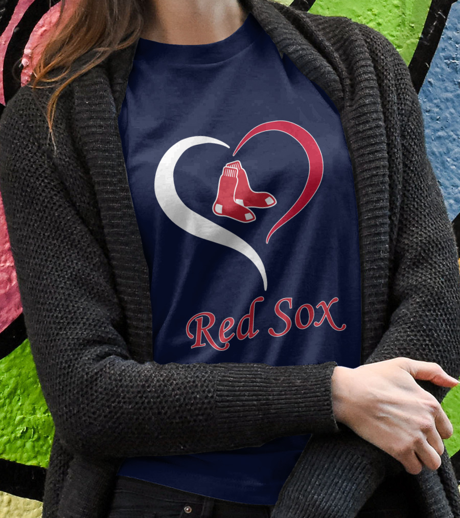 Red Sox Heart Logo Boston Pride T-Shirt