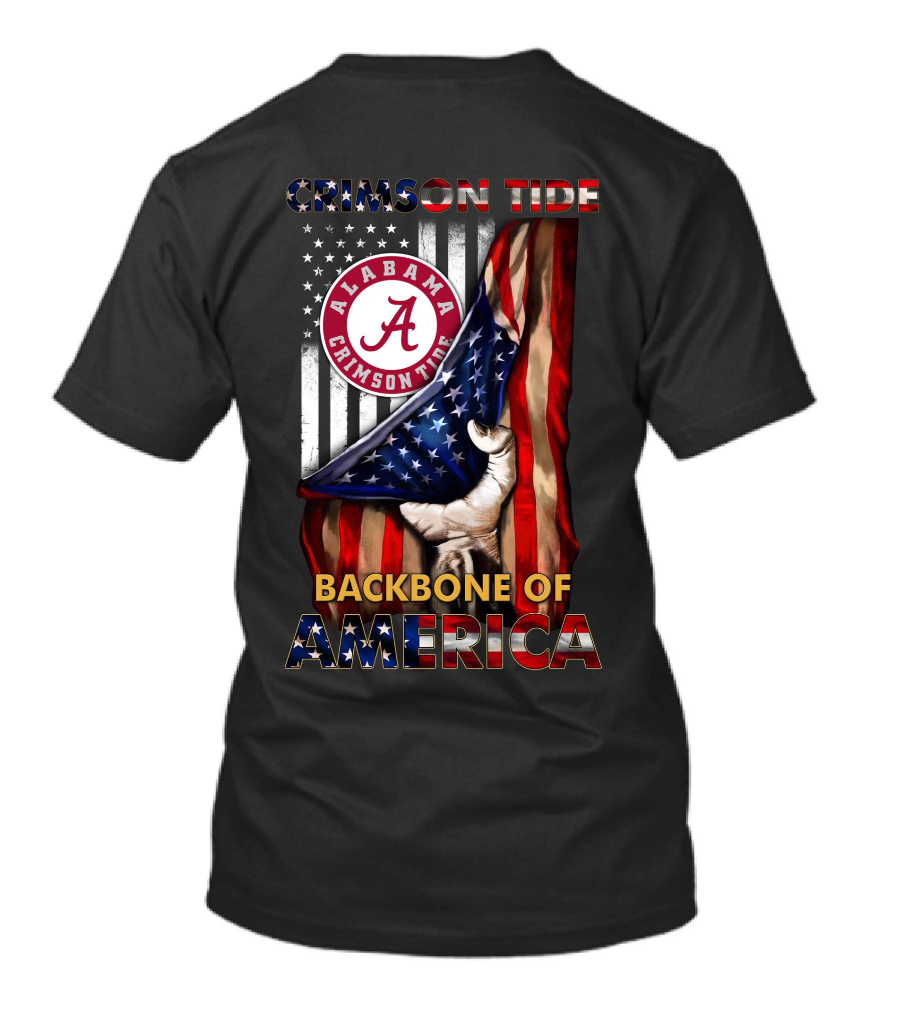 Crimson Tide Alabama Backbone Of America T-Shirt