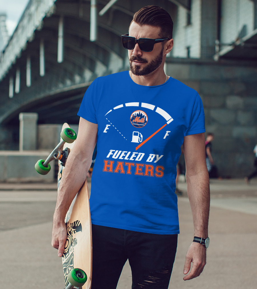 New York Mets Fueled By Haters Fuel Gauge T-Shirt