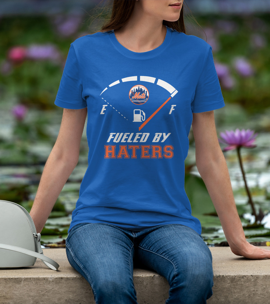 New York Mets Fueled By Haters Fuel Gauge T-Shirt