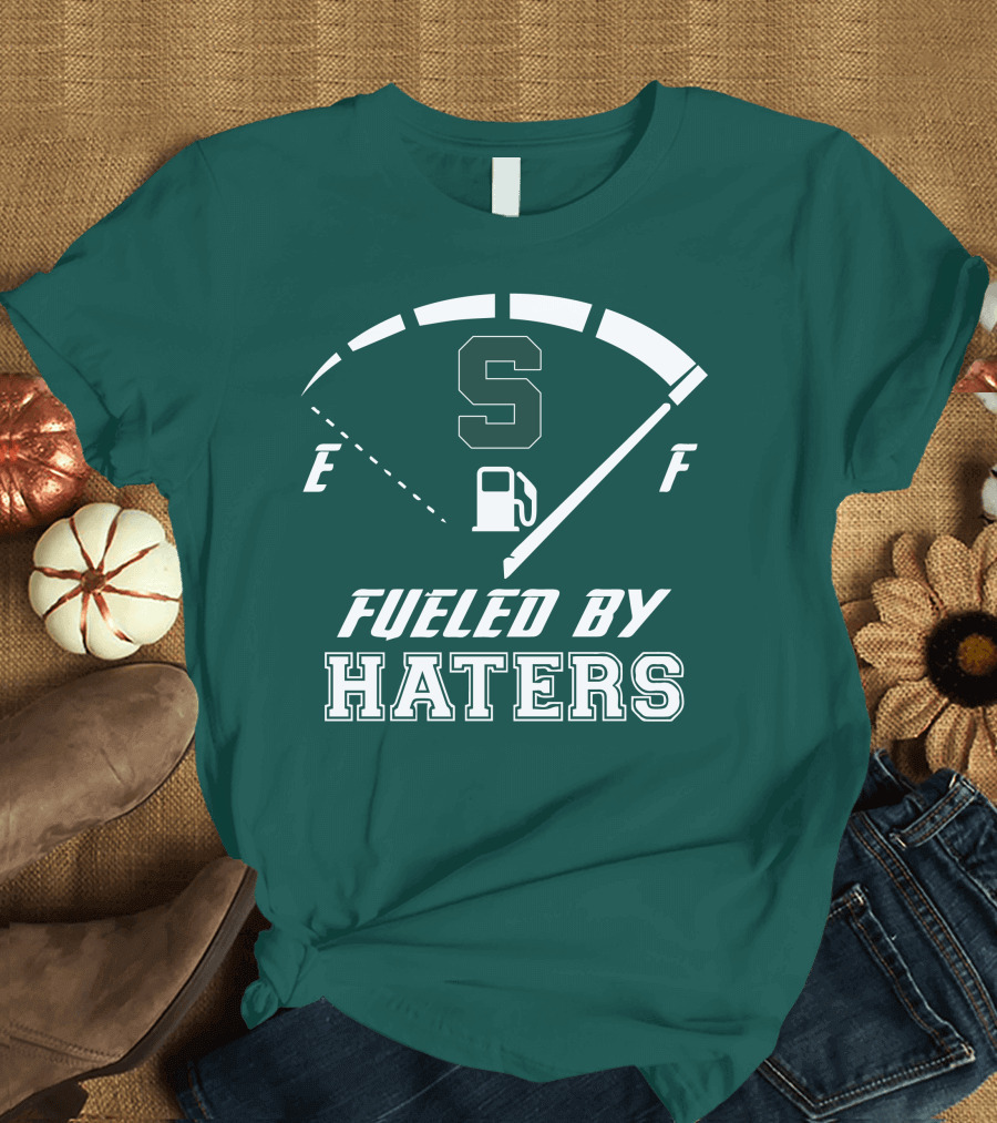Fueled By Haters Michigan State S Icon Fuel Gauge T-Shirt