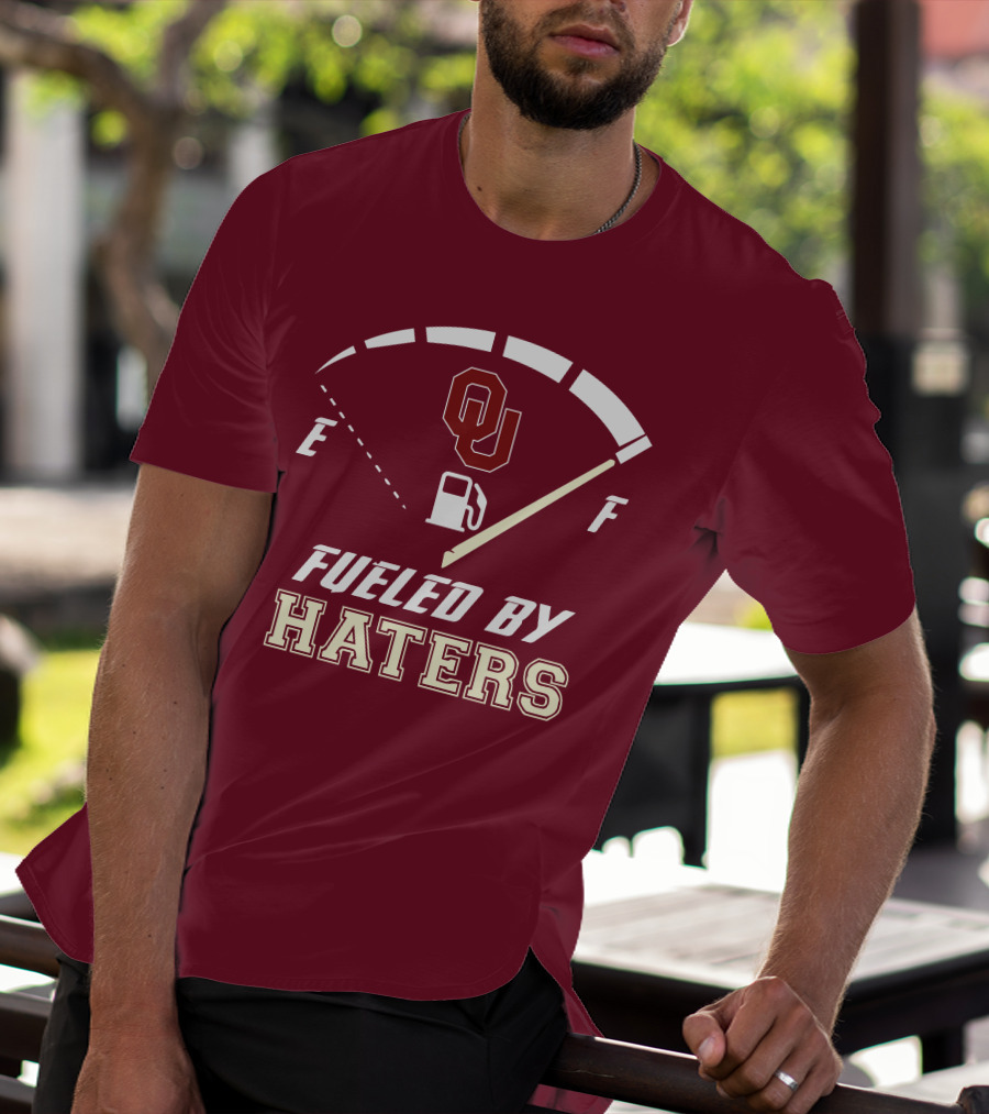 Oklahoma Sooners Fueled By Haters Energy Meter OU T-Shirt