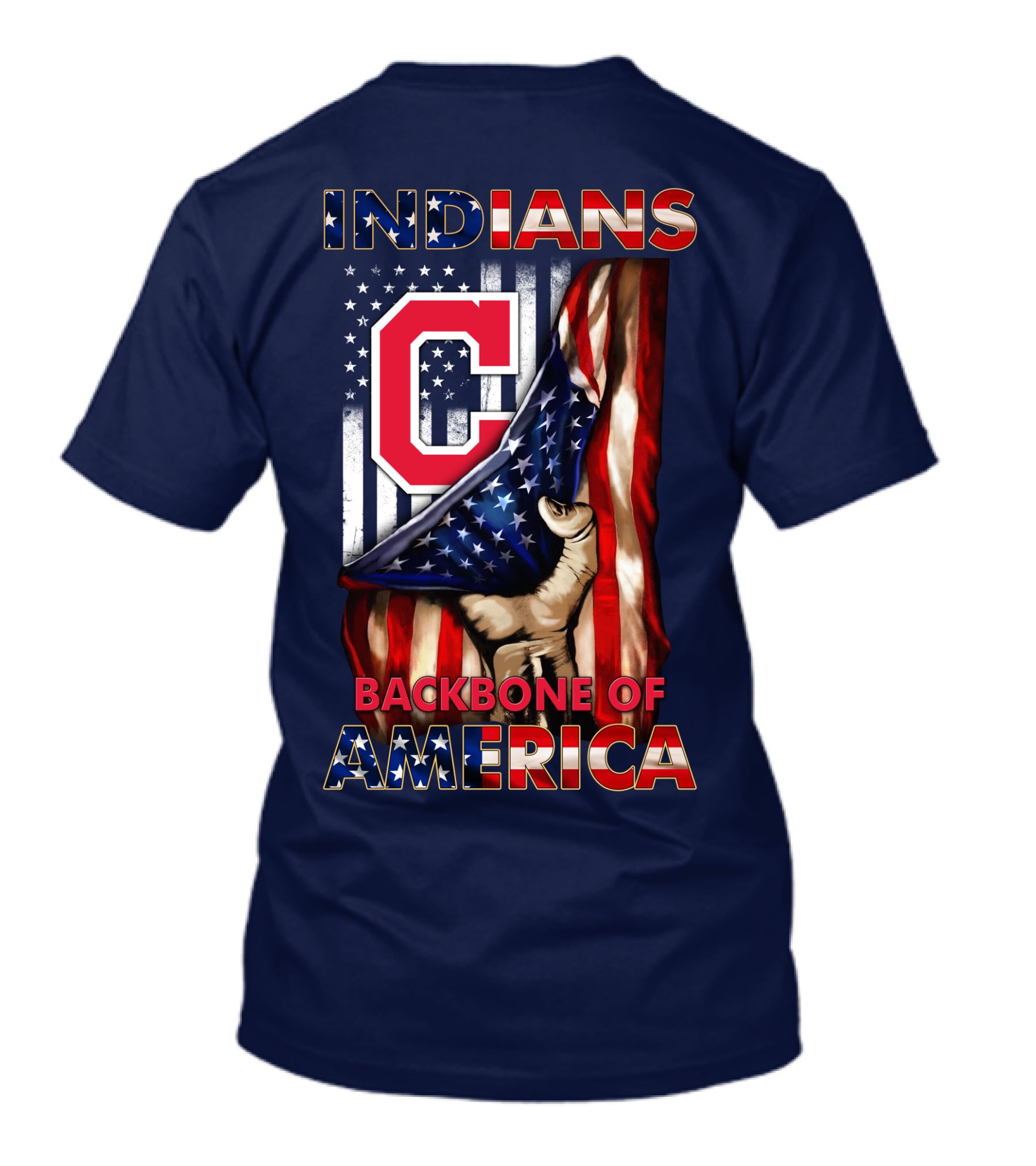 Indians Backbone Of America Cleveland T-Shirt