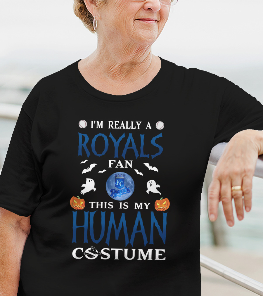 I'm Really A Kansas City Royals Fan This Is My Human Costume T-Shirt