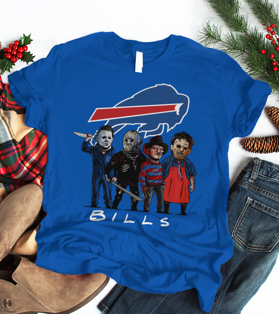 Buffalo Bills Halloween The Slasher Squad Teams Bills T-Shirt