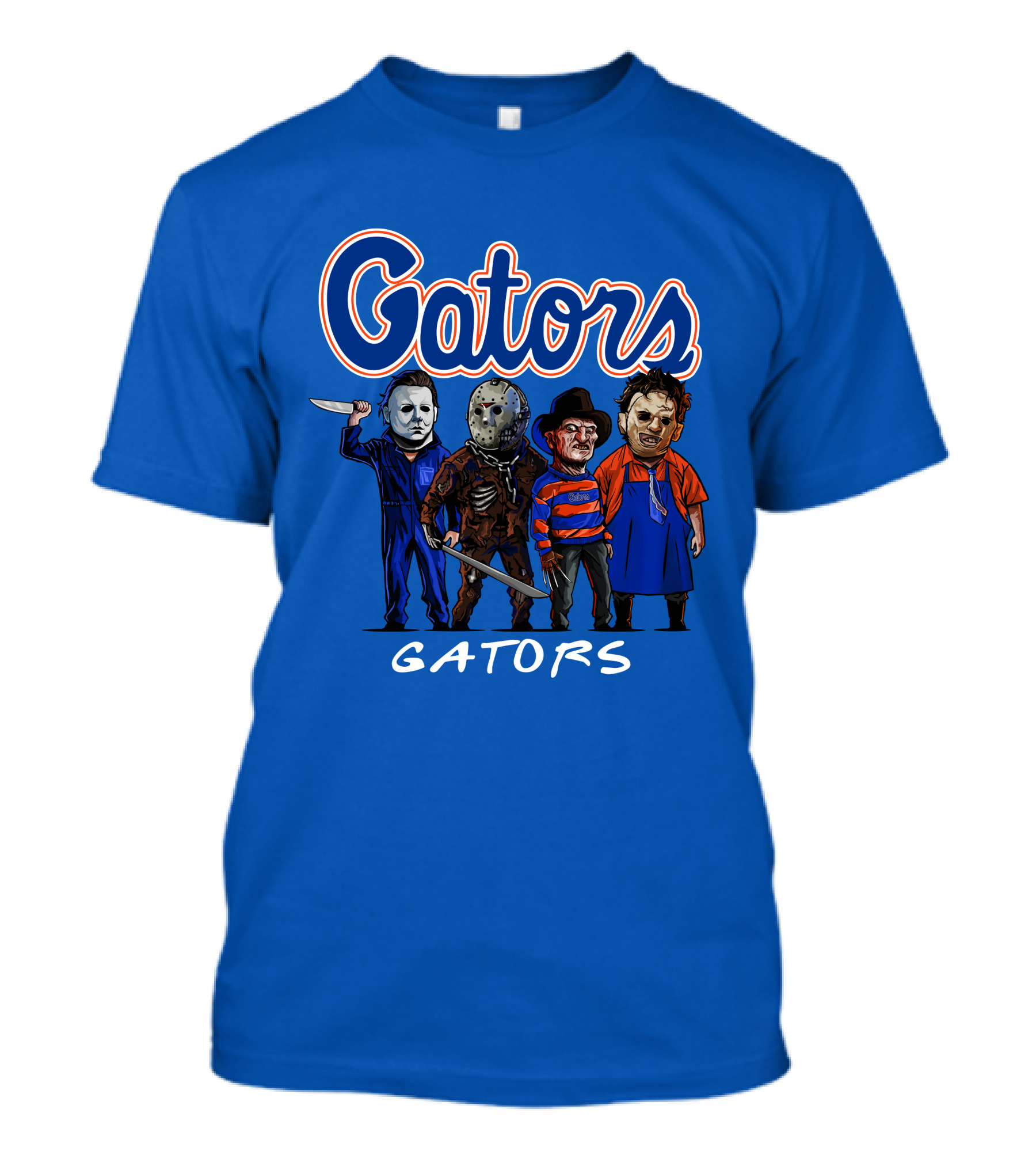 Gators Halloween The Slasher Squad Teams Horror Icons T-Shirt