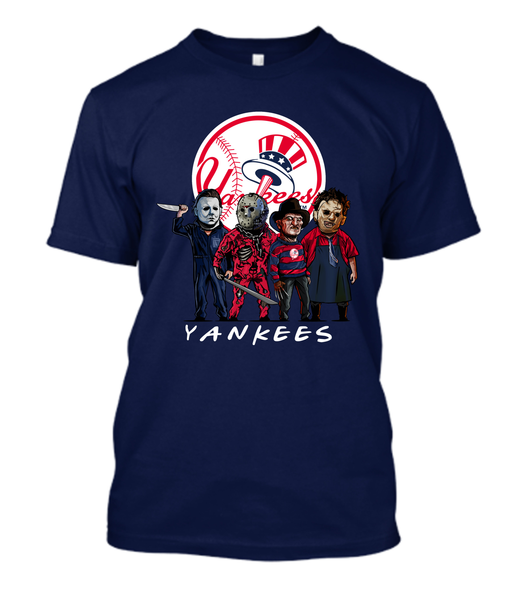 Yankees Halloween The Slasher Squad Teams Yankees T-Shirt