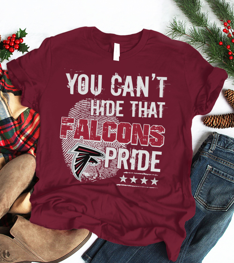 You Can't Hide That Falcons Pride With Atlanta Logo And Stars T-Shirt