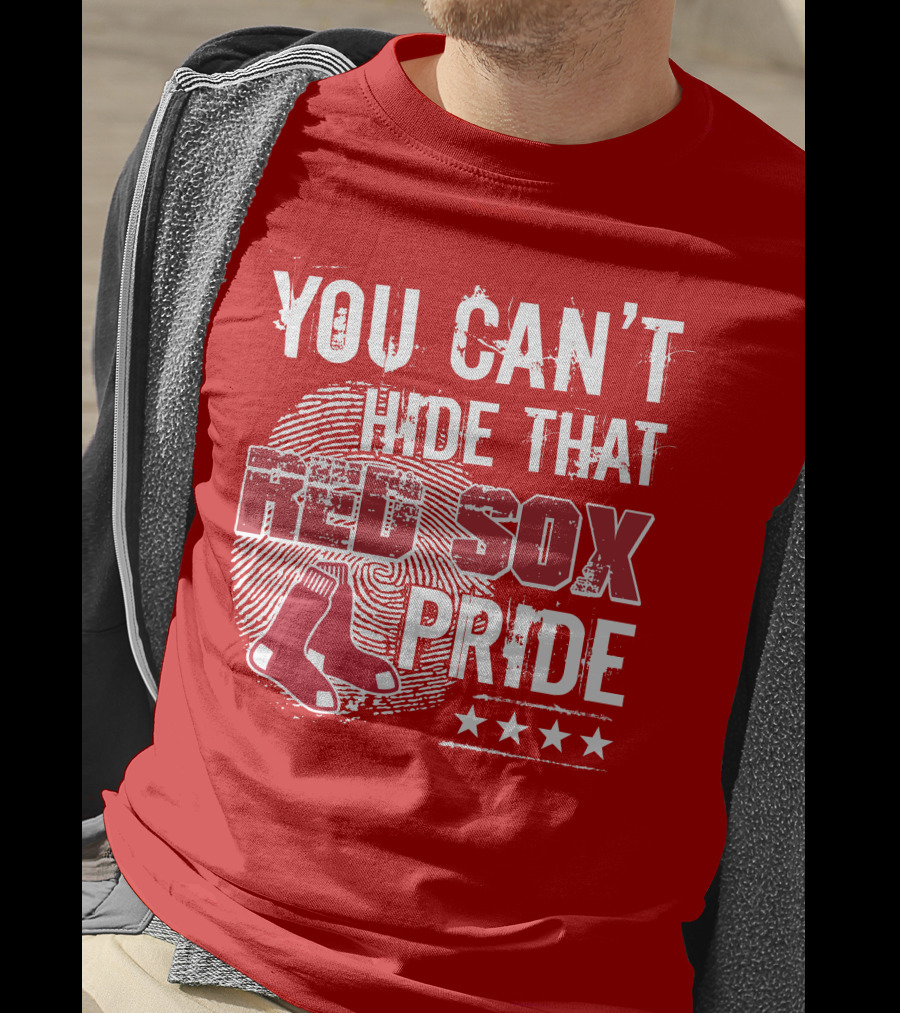 You Can't Hide That Red Sox Pride With Sock And Stars T-Shirt
