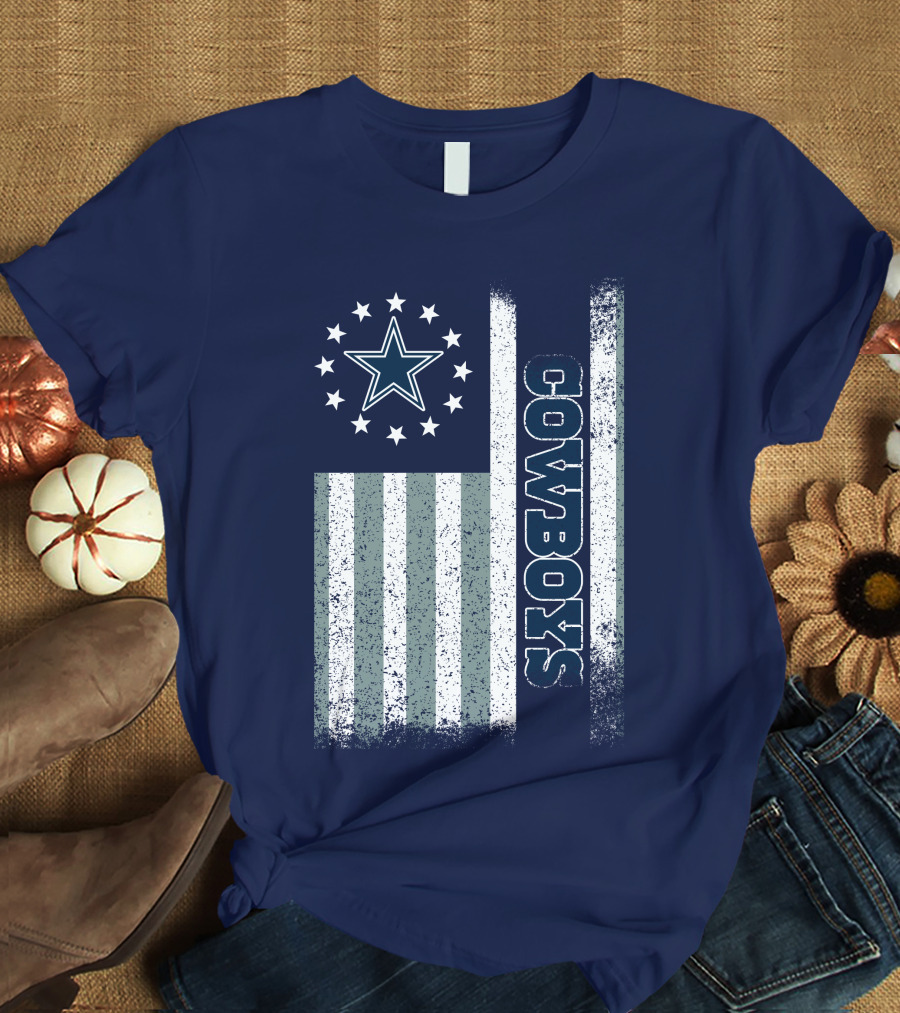 Dallas Cowboys American Flag Star Stripes T-Shirt