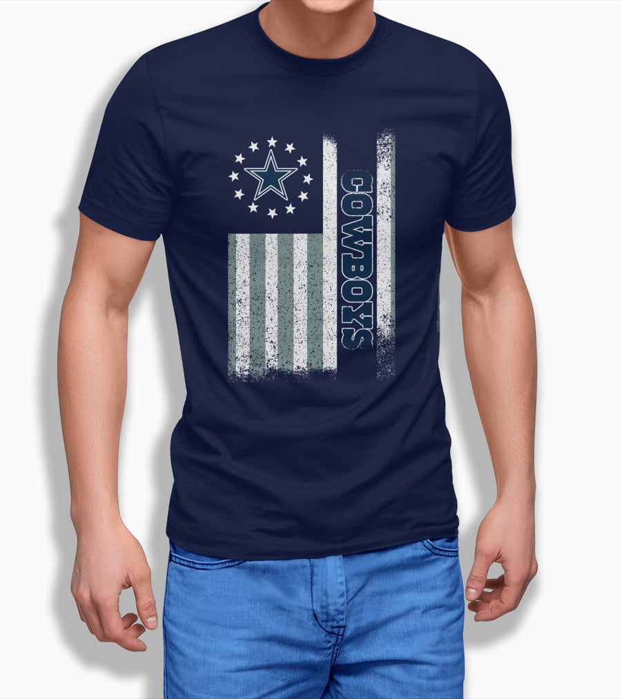Dallas Cowboys American Flag Star Stripes T-Shirt