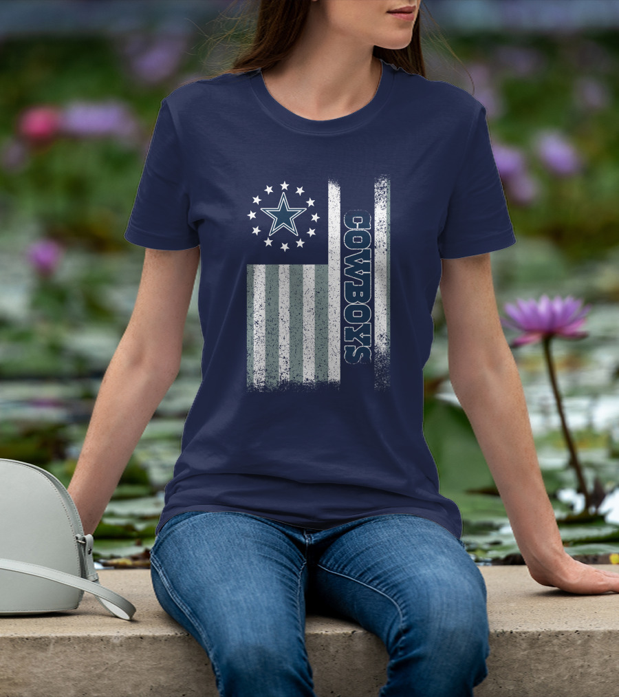 Dallas Cowboys American Flag Star Stripes T-Shirt