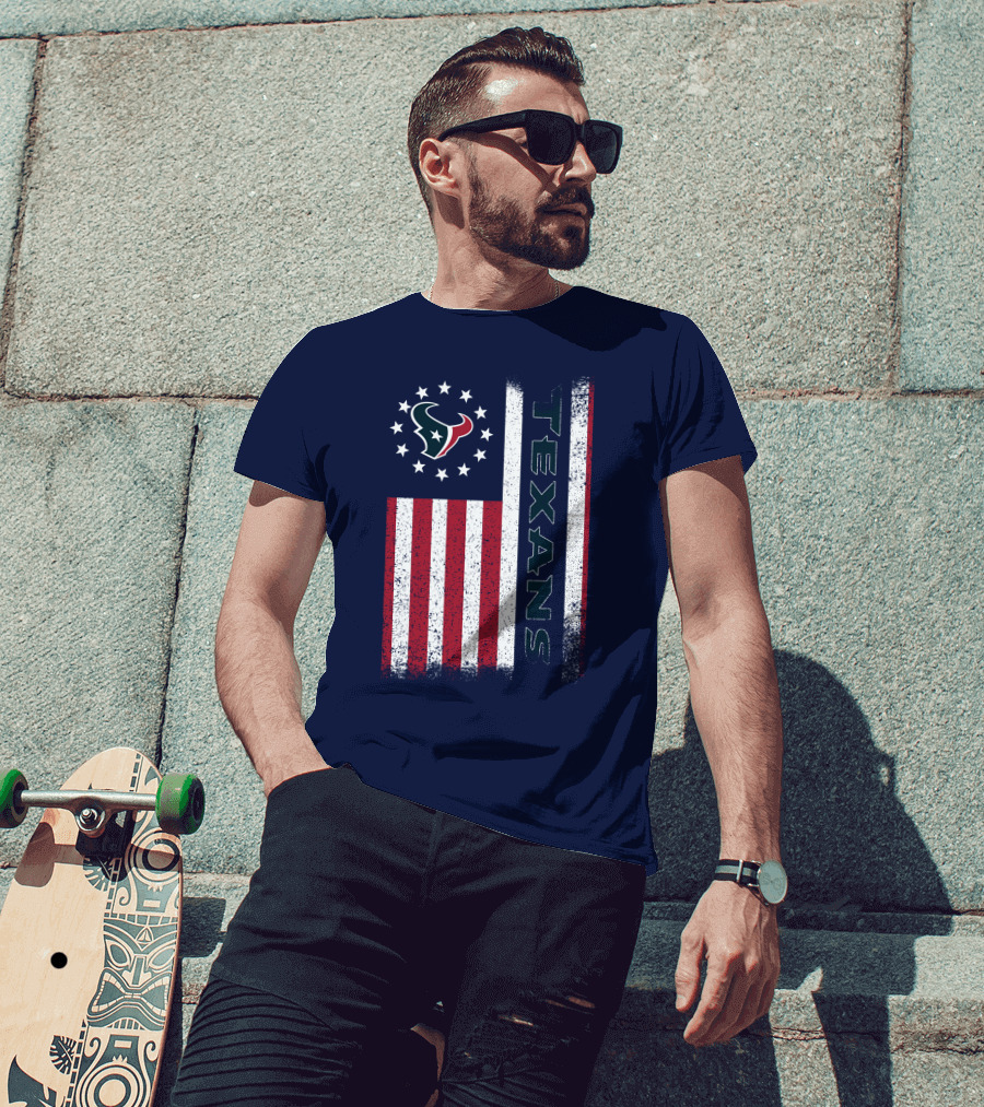 Houston Texans American Flag Texans T-Shirt