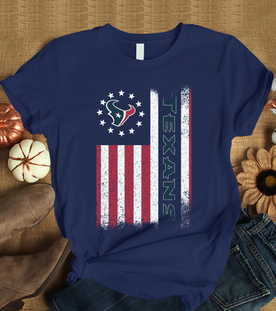 Houston Texans American Flag Texans T-Shirt