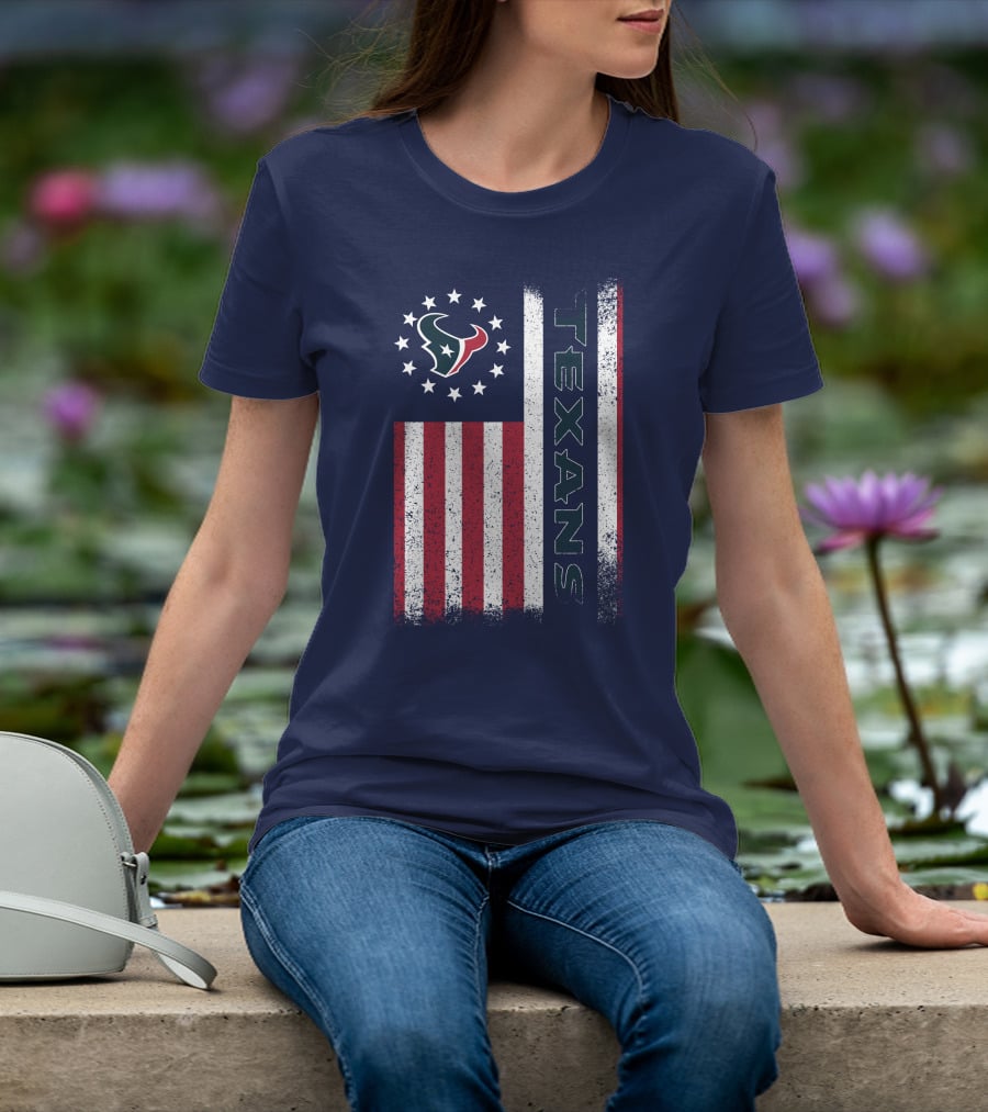 Houston Texans American Flag Texans T-Shirt