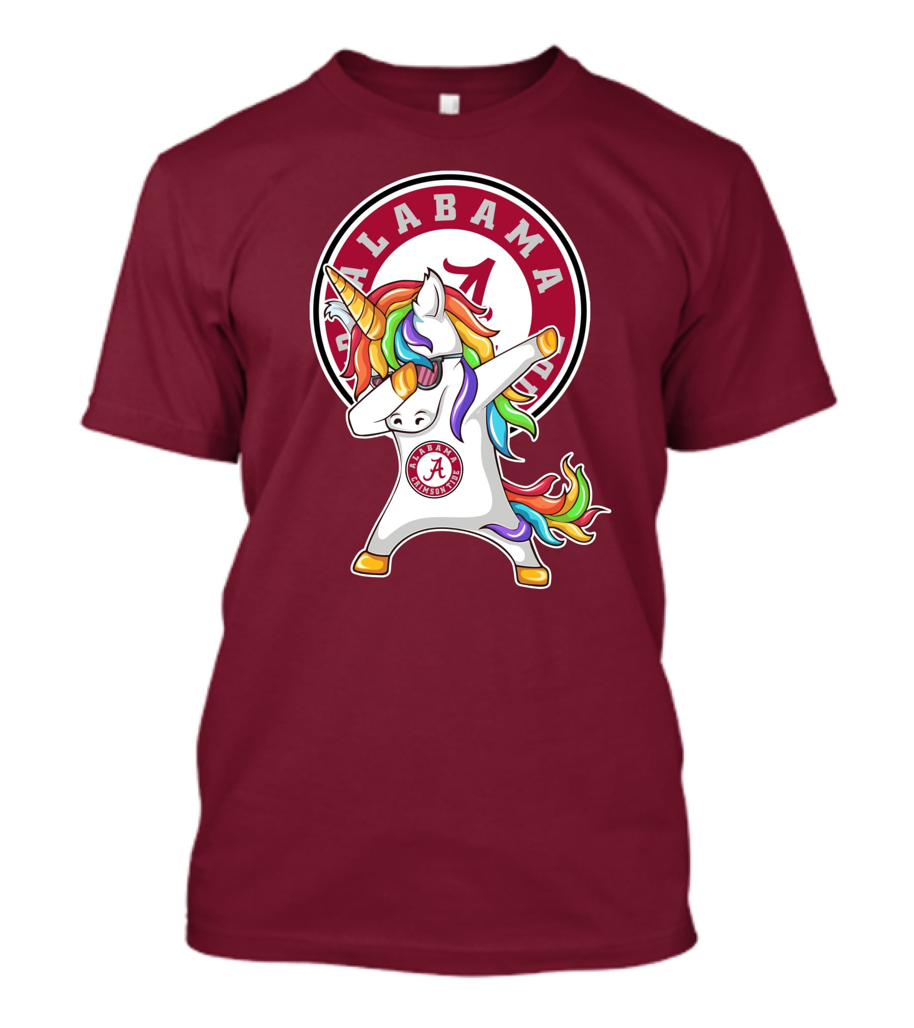 Alabama Crimson Tide Dabbing Unicorn T-Shirt