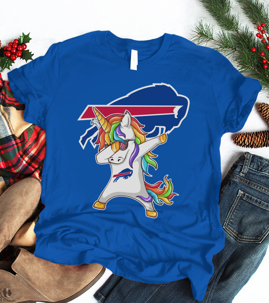 Buffalo Bills Unicorn Dabbing NFL Fan T-Shirt