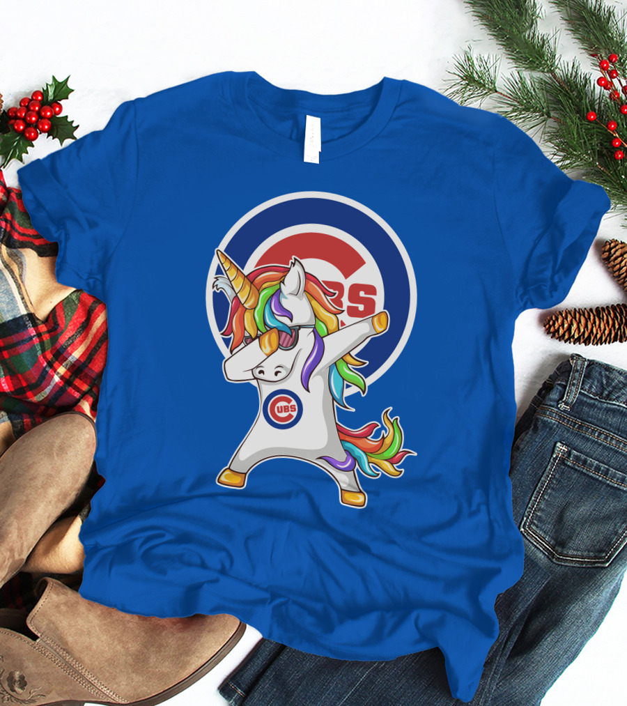 Chicago Cubs Unicorn Dabbing T-Shirt