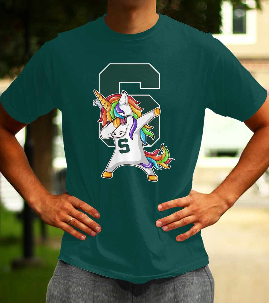 Michigan State Spartans Unicorn Dabbing S T-Shirt