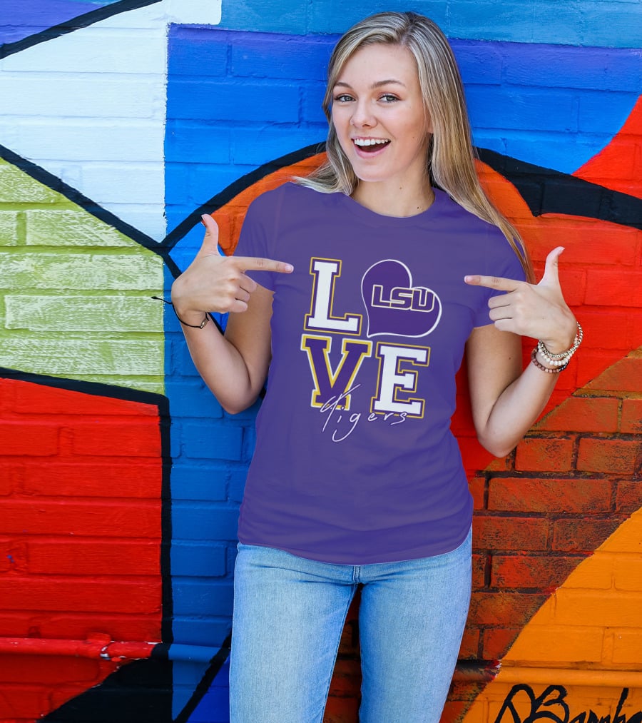 LOVE LSU Tigers T-Shirt