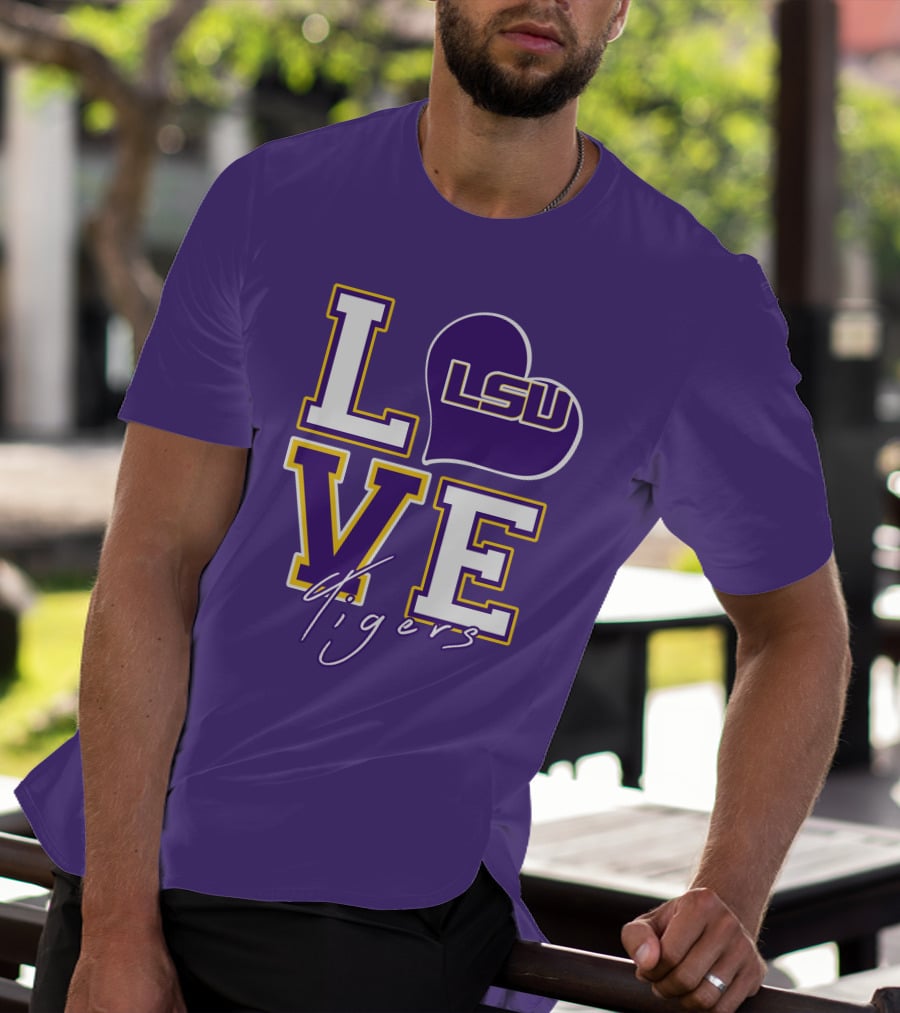 LOVE LSU Tigers T-Shirt