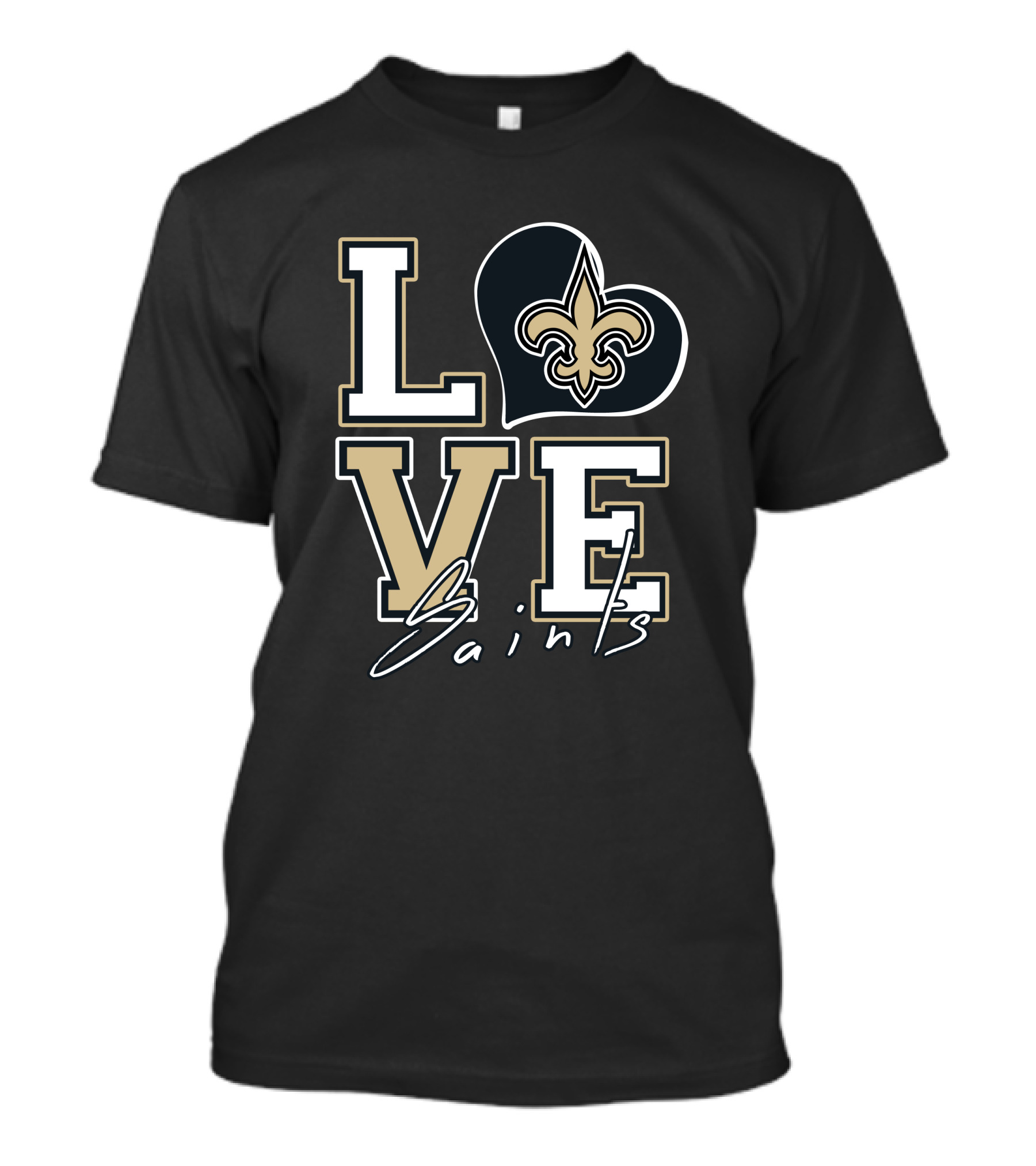 LOVE Saints New Orleans Fleur-de-Lis T-Shirt
