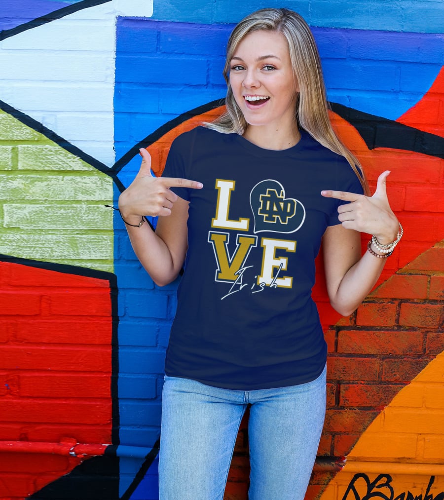 LOVE Notre Dame Irish ND T-Shirt