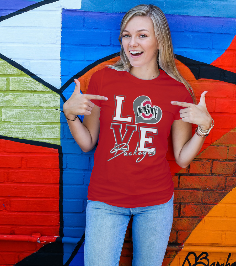 LOVE Ohio State Buckeyes T-Shirt