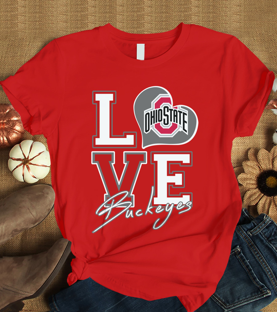 LOVE Ohio State Buckeyes T-Shirt