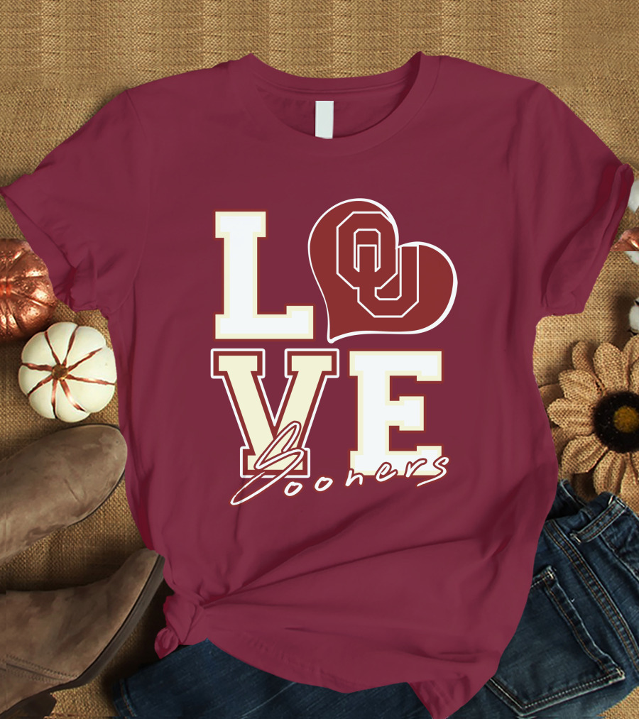 Love OU Heart Sooners T-Shirt