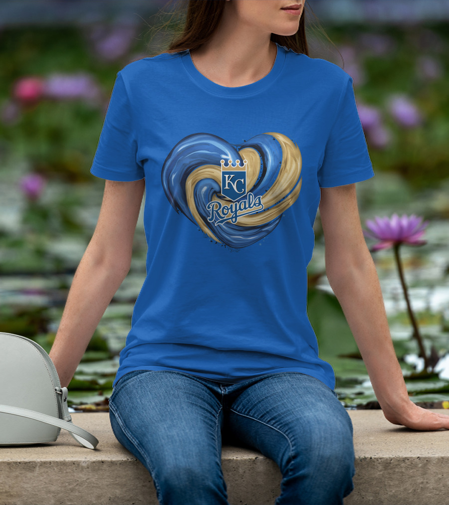 KC Royals Tornado Heart Royals Crest T-Shirt
